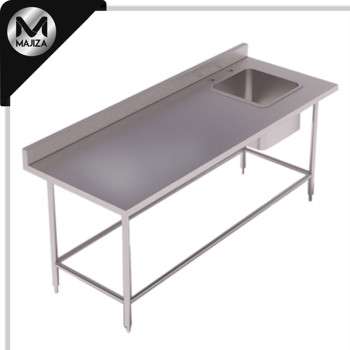 Producto - FREGADERO CON TARJA MARCA MAJIZA MODELO MAJFS-150I-070-304, DE 1.50 x 0.70 x 0.90 MTS CON LAMBRIN Y TARJA IZQUIERDA