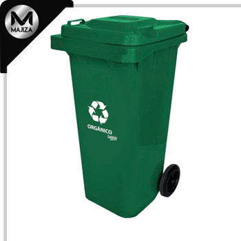 Producto - 9316OR CESTO 240L VERDE S/PEDAL C/IMP