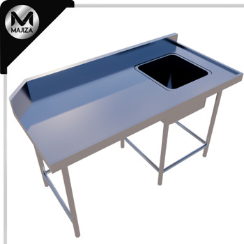 Producto - MESA  PARA RECIBO DE LOZA SUCIA CON  TARJA MARCA MAJIZA MODELO MAJMLS-225-076-304 , DE 2.25 x 0.76 x 0.90 MTS DE ALTO.