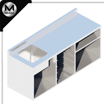 Producto - ESTACIÓN DE SERVICIO MARCA MAJIZA MODELO MAJEDS-200-304, DE 2.00 X 0.70 X 0.90 MTS 