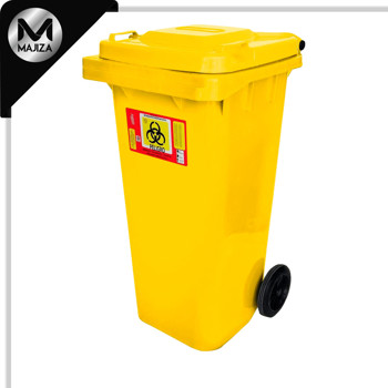 Producto - 8946PET CESTO 120L AMARILlO S/PEDAL C/IMP