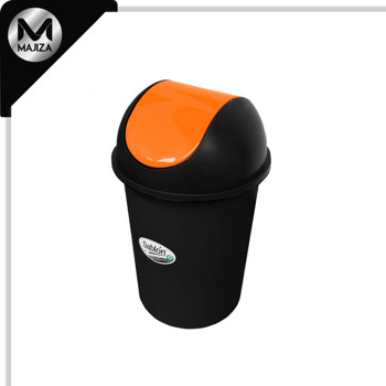 Producto - 8711NA CESTO REDONDO NEGRO 80L BALANCIN LISO