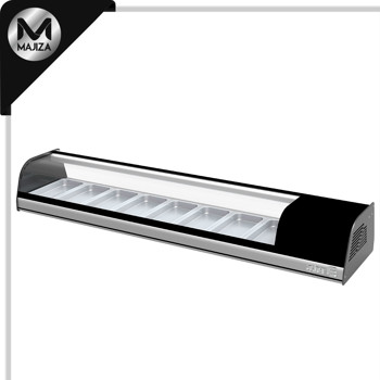 Producto - ACTC-69 SL HC VITRINA REFRIGERADA SOBRE MOSTRADOR SUSHI LINE. CAPACIDAD PARA 8 INSERT. GN-1/6. - NO INCLUIDOS