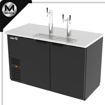 Producto - ADDC-68 HC DISPENSADOR REFRIGERADO EN VINYL NEGRO - 2 PUERTAS SOLIDAS - 2 TORRES - 3 DISP. - CERRADURAS EN PUERTAS + LUZ INT.