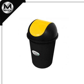 Producto - 8713AM CESTO REDONDO NEGRO 80L BALANCIN LISO