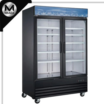 Producto - Refrigerador vertical , 2 puertas de vidrio.