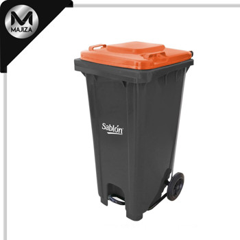 Producto - T8328NA TAPA NARANJA CESTO 120L C/PEDAL