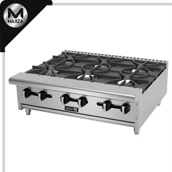 Producto - AEHP-6-36 - PARRILLA A GAS DE 6 FUEGOS ABIERTOS CON GAS LP