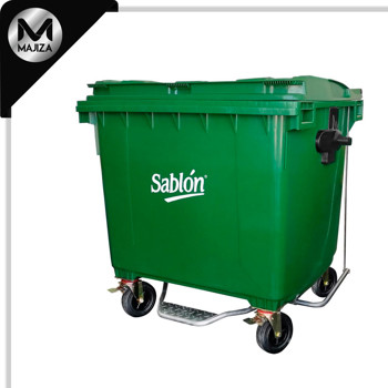 Producto - 8726VD CONTENEDOR 660L VERDE C/ PEDAL
