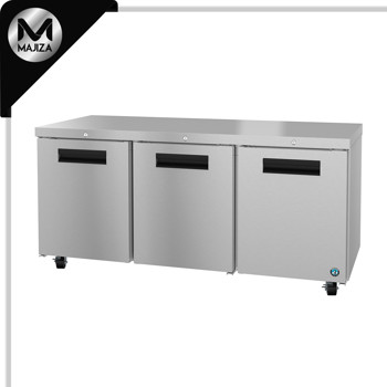 Producto - UR72B-01, Refrigerador, Tres Secciones Bajo Mesada, Puertas con Cerradura