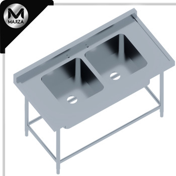 Producto - FREGADERO  PARA OLLAS CON DOBLE TARJA MARCA MAJIZA MODELO MAJFDO-170-070-304, DE 1.70 x 0.70 x 0.90 MTS 