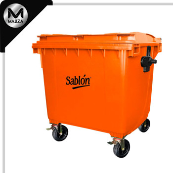 Producto - 8638NA CONTENEDOR 1100L NARANJA S/ PEDAL