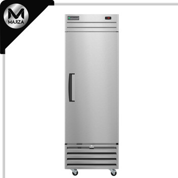 Producto - ER1A-FS, refrigerador vertical de una sola sección, puerta de acero inoxidable con cerradura