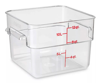 Producto - RECIPIENTE CUADRADO DE POLICARBONATO 12L