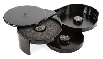 Producto - ESCARCHADOR DE VASOS 2 COMPARTIMENTOS NEGRO