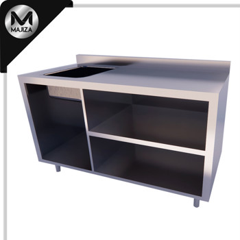 Producto - GABINETE  ABIERTO CON TARJA MARCA MAJIZA MODELO MAJGAT-200-070-304, DE 2.00 x 0.70 x 0.90 MTS 