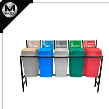 Producto - 7895 CENTRO SEPARACION BASURA 5X65L BAL LAT