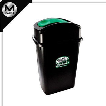 Producto - 8136VD CESTO 65L NEGRO BALANCIN LATERAL