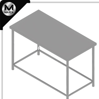 Producto - MESA  DE  TRABAJO EN ISLA SIN ENTREPAÑO MARCA MAJIZA MODELO MAJMI-080-070-304, DE 0.80 x 0.70 x 0.90 MTS