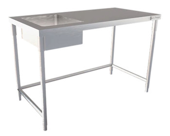 Categoría - MESA DE TRABAJO EN ISLA CON TARJA