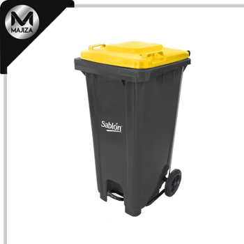 Producto - T8323AM TAPA AMARILLA CESTO 120L C/PEDAL